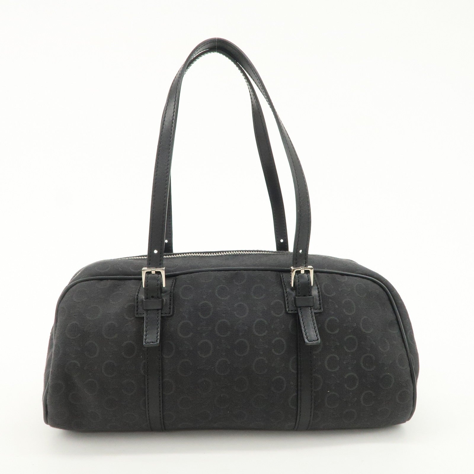 Celine C Macadam Mini Boston Bag - Black, Canvas