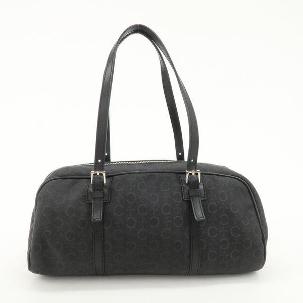 Celine C Macadam Mini Boston Bag - Black, Canvas