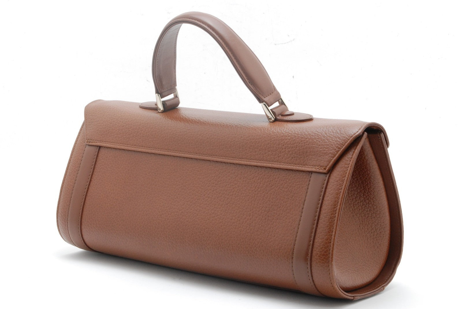 Burberry Barrel Bag Handbag - Brown, Leather