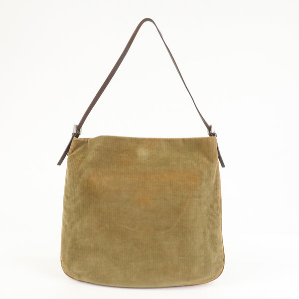 Fendi Shoulder Bag - Brown, Corduroy Leather