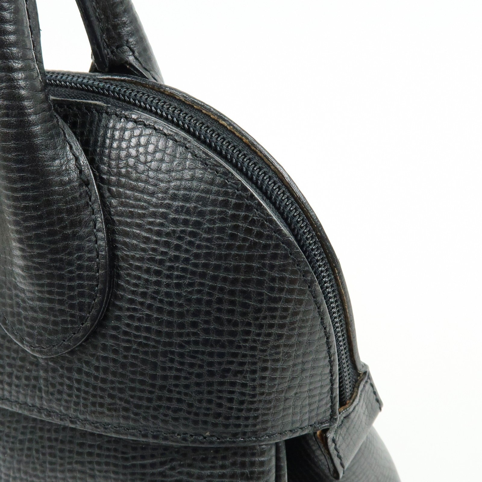 Burberry Hand Bag Boston Bag - Black, Emboss Leather