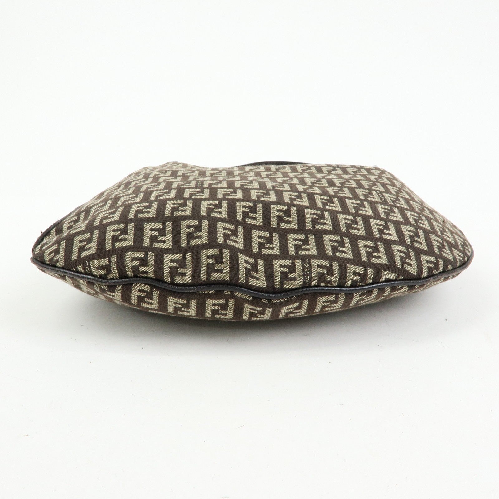 Fendi Shoulder Bag - Dark Brown, Canvas and Leather