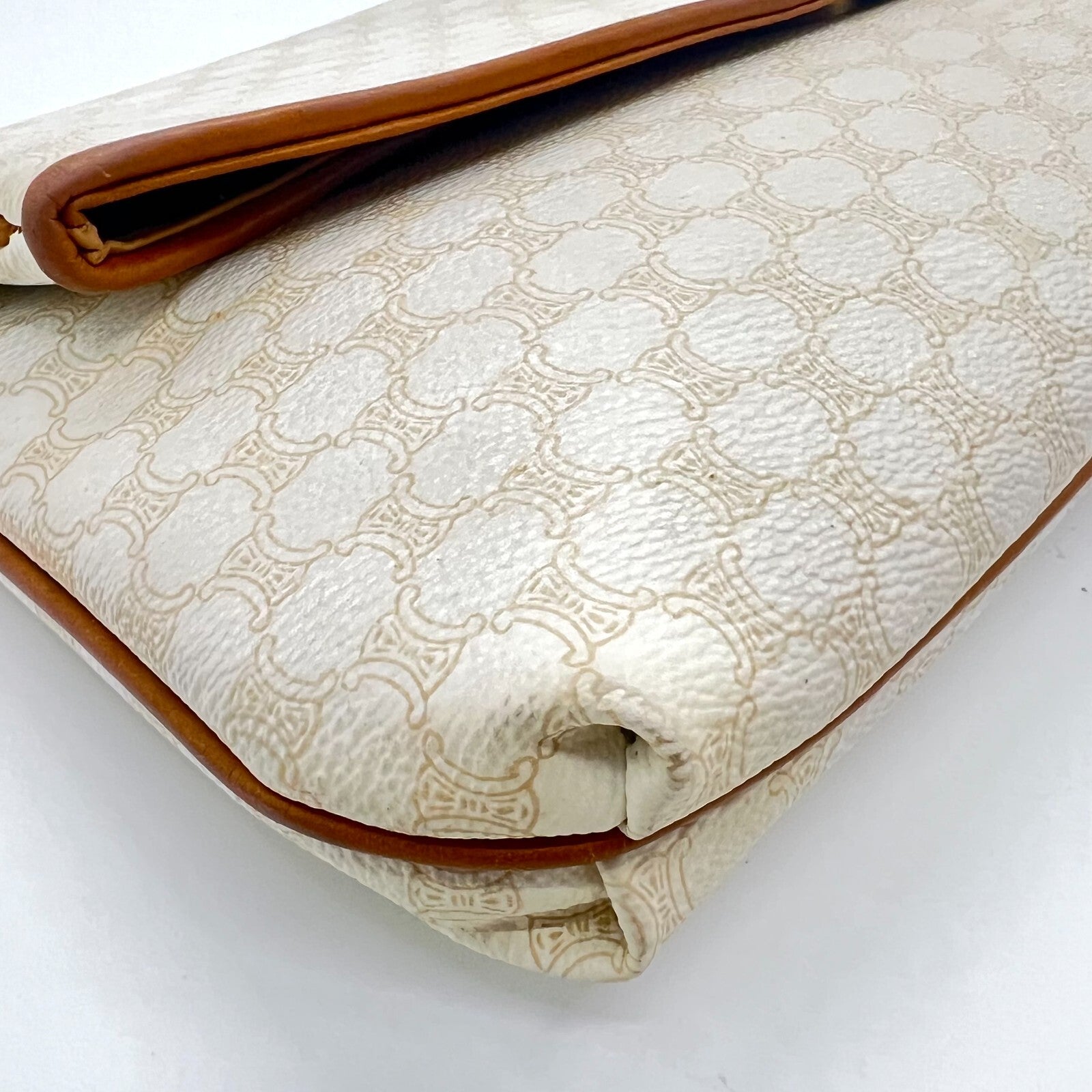 Celine Macadam Clutch - Ivory, Leather