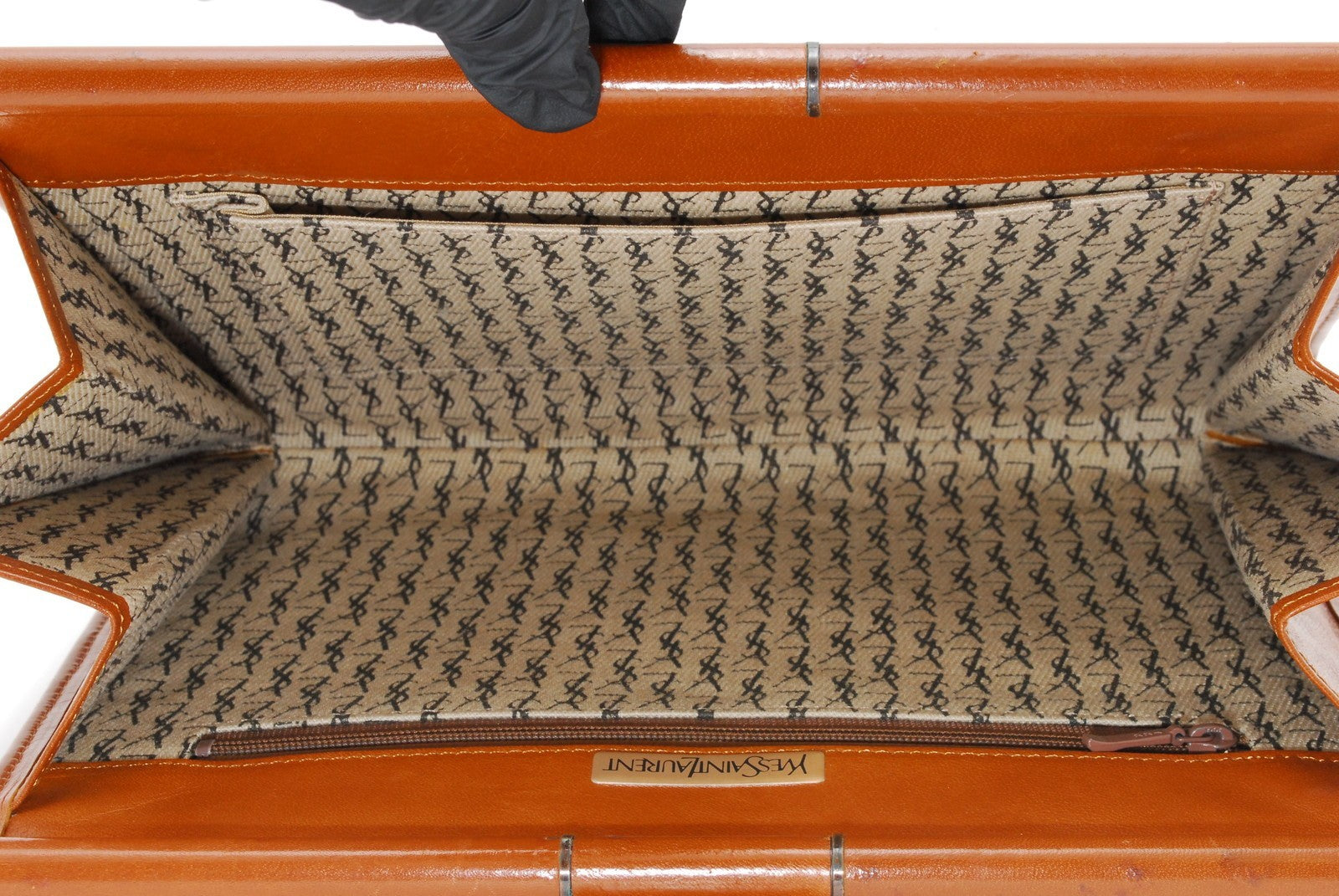 Saint Laurent Yves Saint Laurent Clutch Bag - Brown, Leather