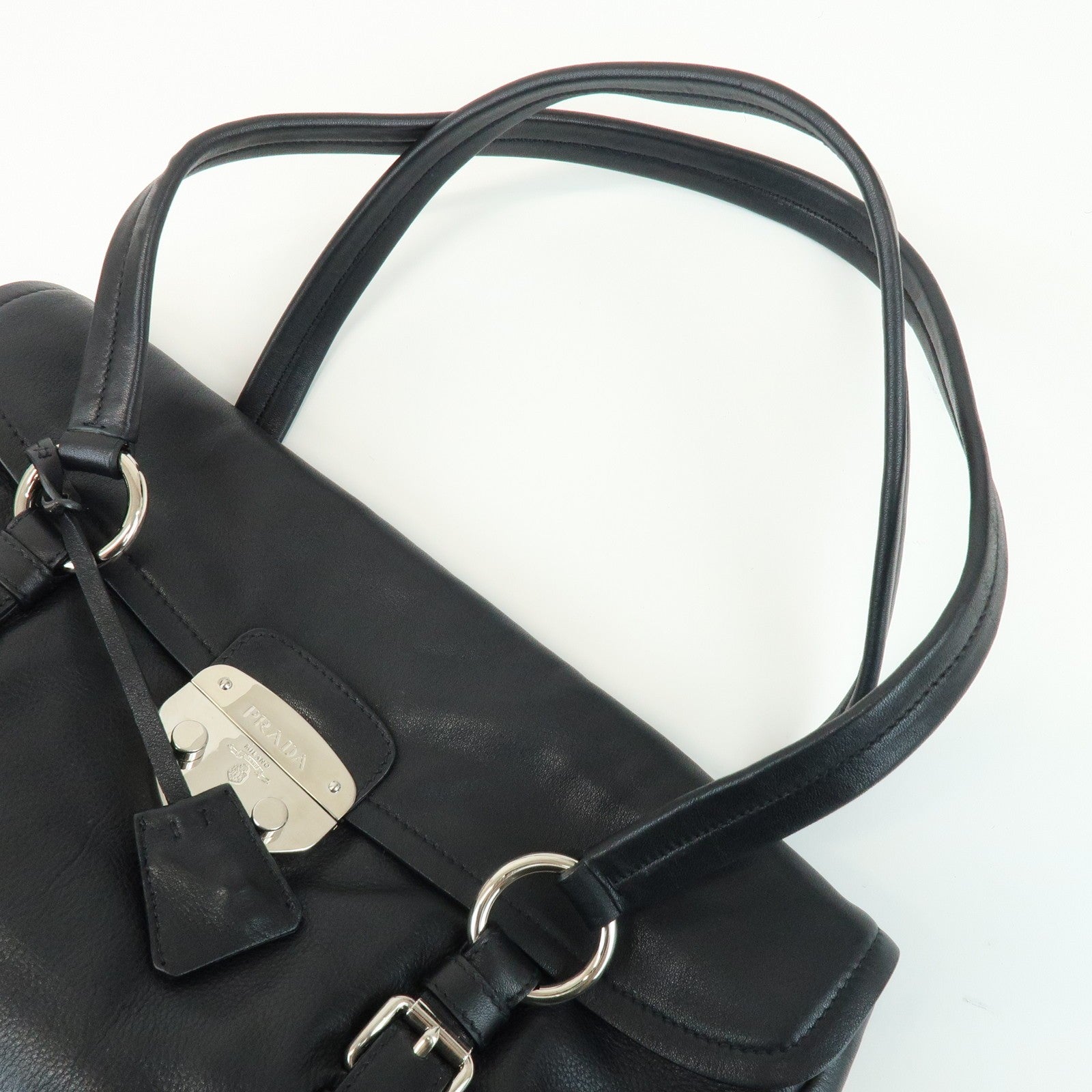 Prada Shoulder Bag - Black, Calf Leather