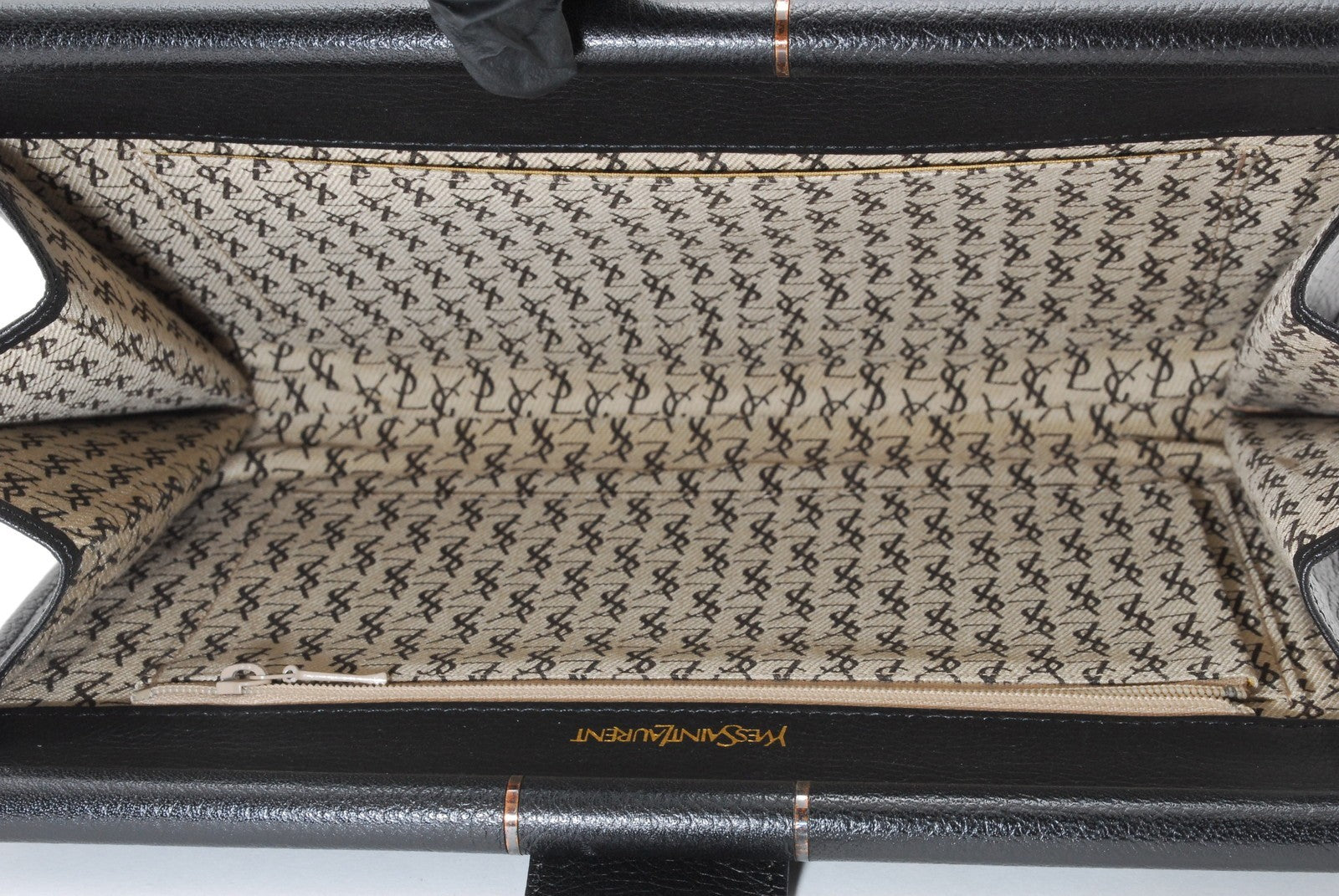 Saint Laurent Yves Saint Laurent Clutch Bag - Black, Leather