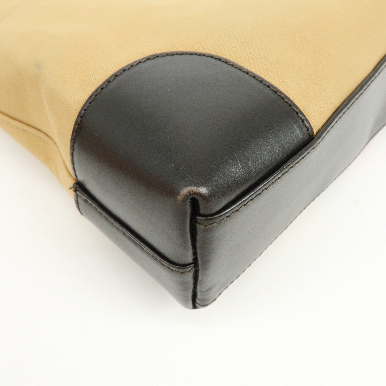 Gucci Sherry Shoulder Bag - Beige, Brown, Canvas, Leather
