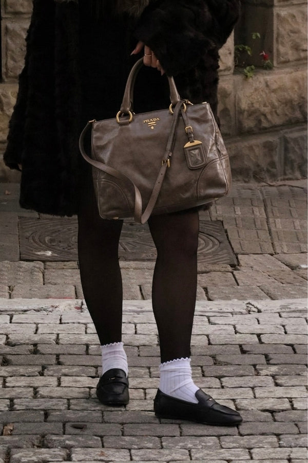 Prada brown leather Tote Bag