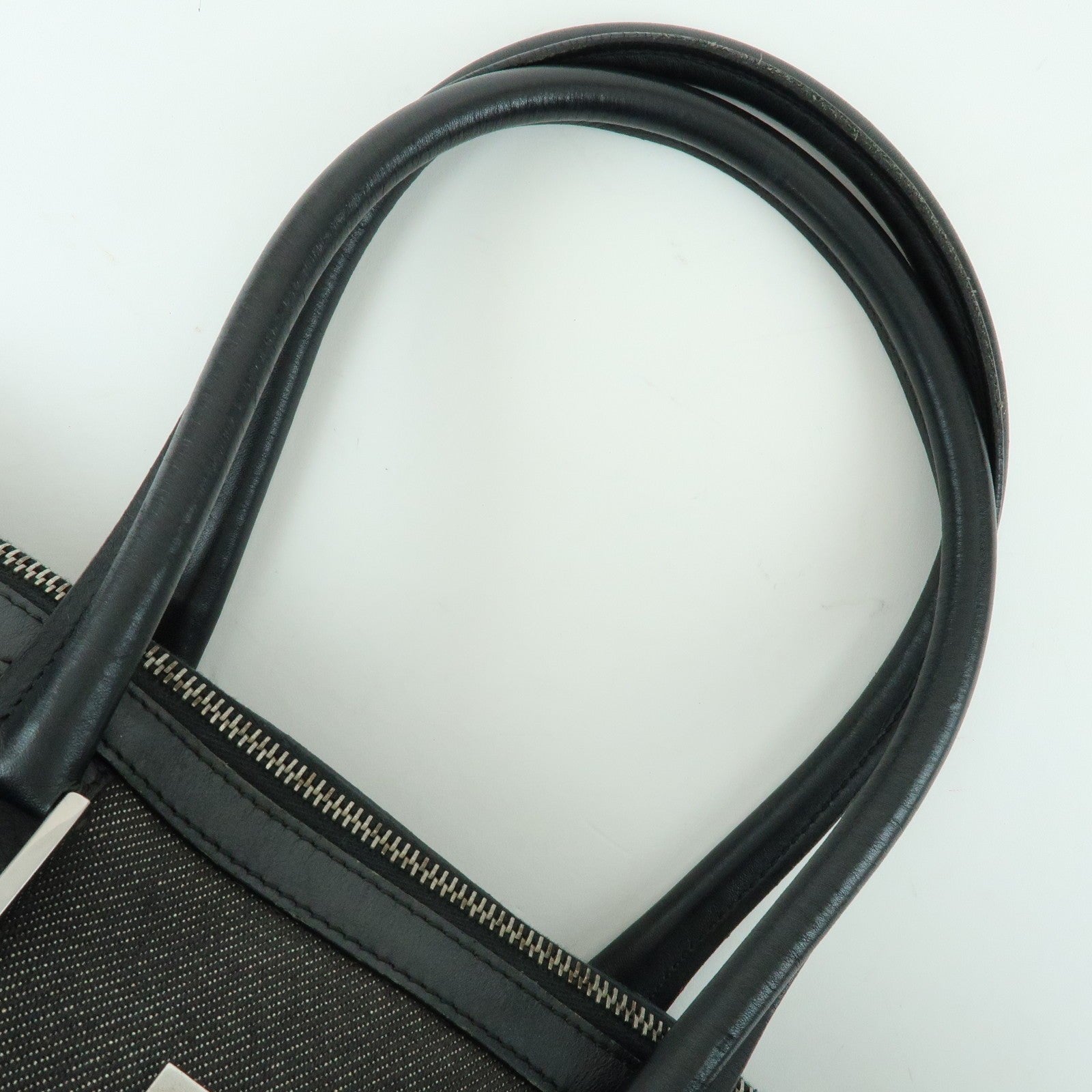 Gucci Boston Bag - Black, Dark Grey, Canvas
