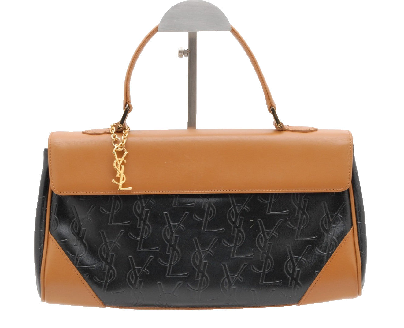 Saint Laurent Yves Saint Laurent Hand Tote Bag - Black Brown, Leather PVC