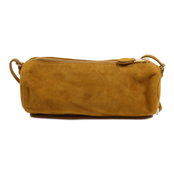 Miu Miu GHW Pouch Shoulder Bag - Yellow, Suede 
