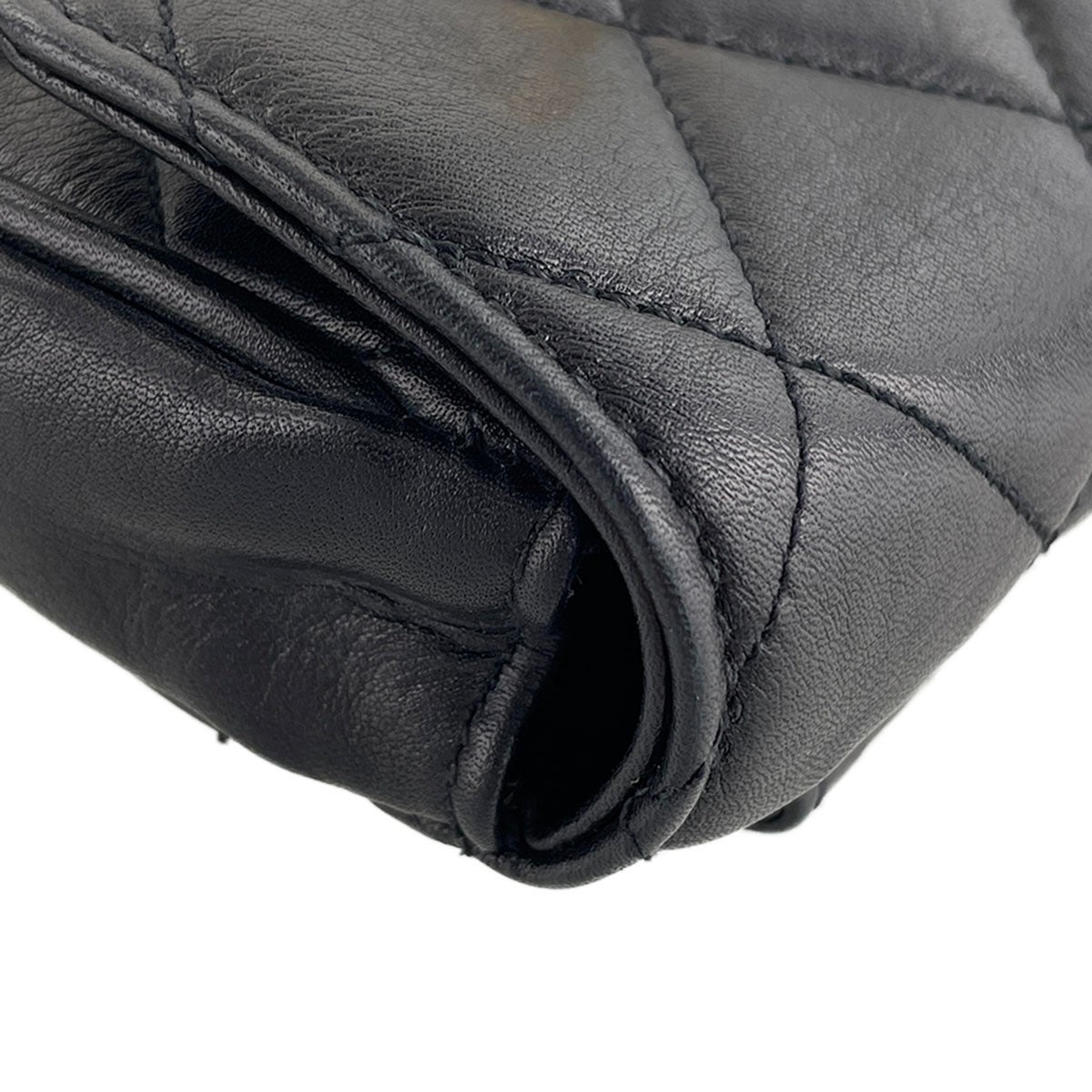 CHANEL Matelasse Waist Bag - Black, Lambskin Leather