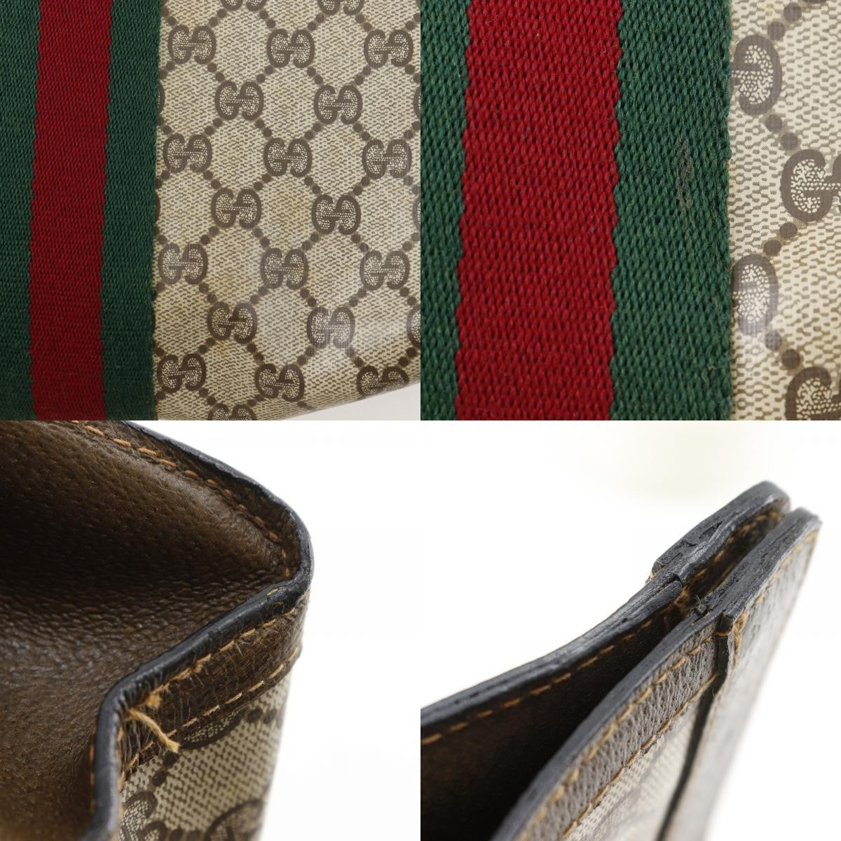 Gucci Sherry Line Clutch Bag - Brown, GG Plus 