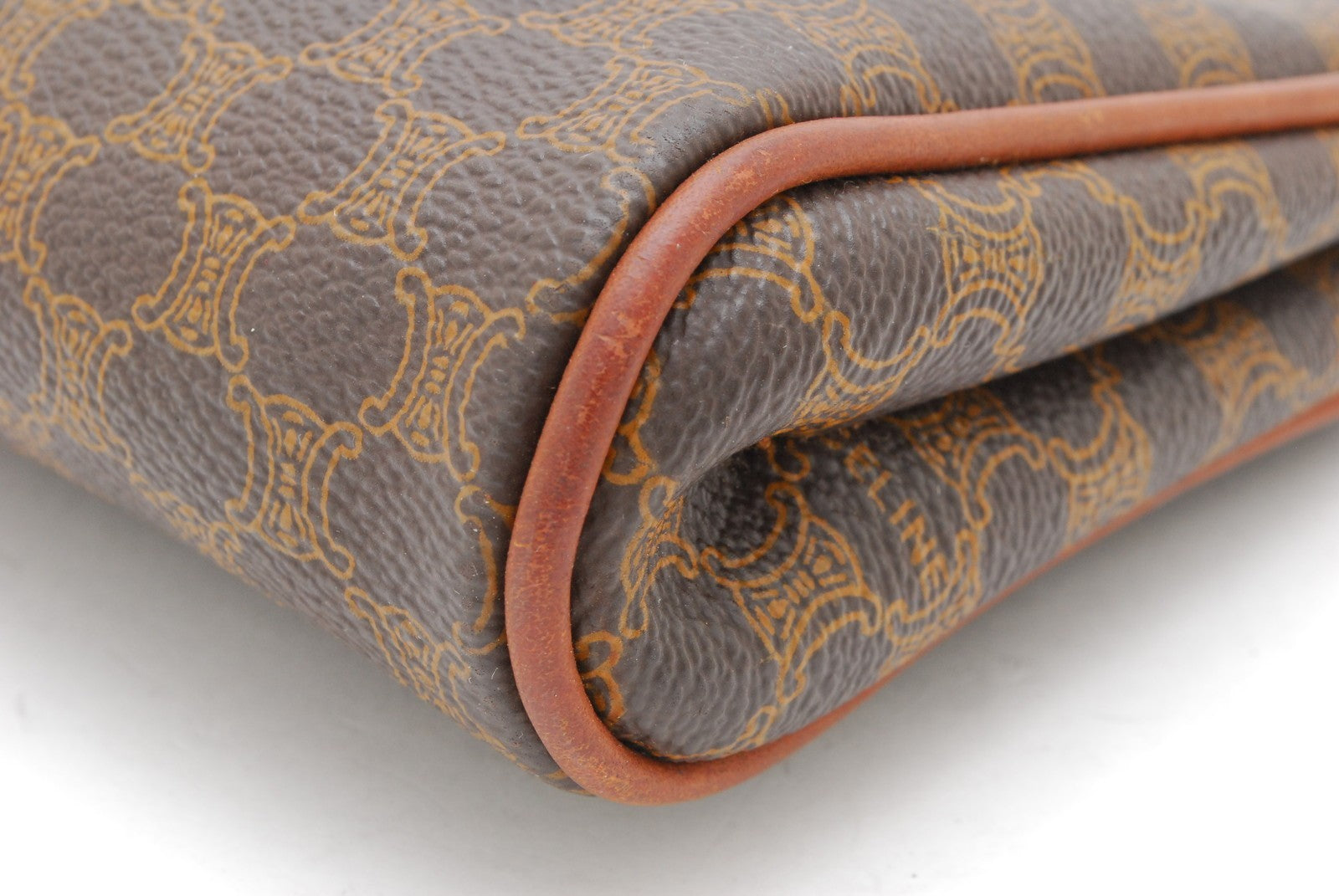 Celine Macadam Clutch - Brown, PVC Leather 