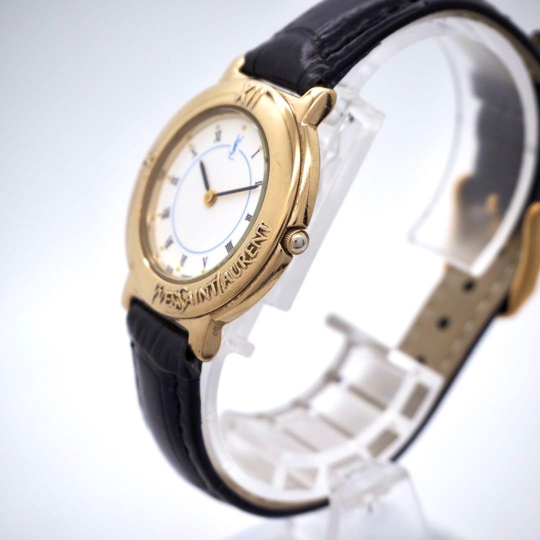 Yves Saint Laurent Quartz Wristwatch - Black, Leather
