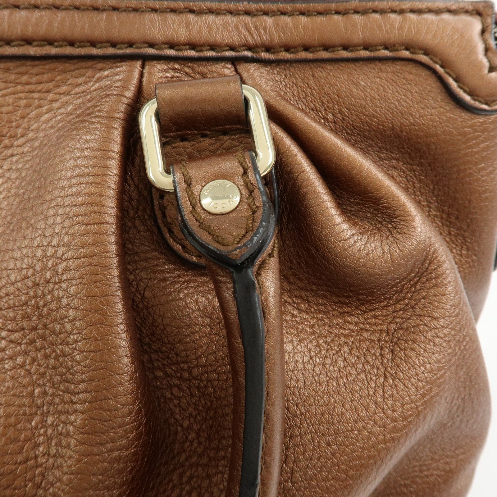 GUCCI Sukey Interlocking G Leather 2Way Bag Shoulder Bag