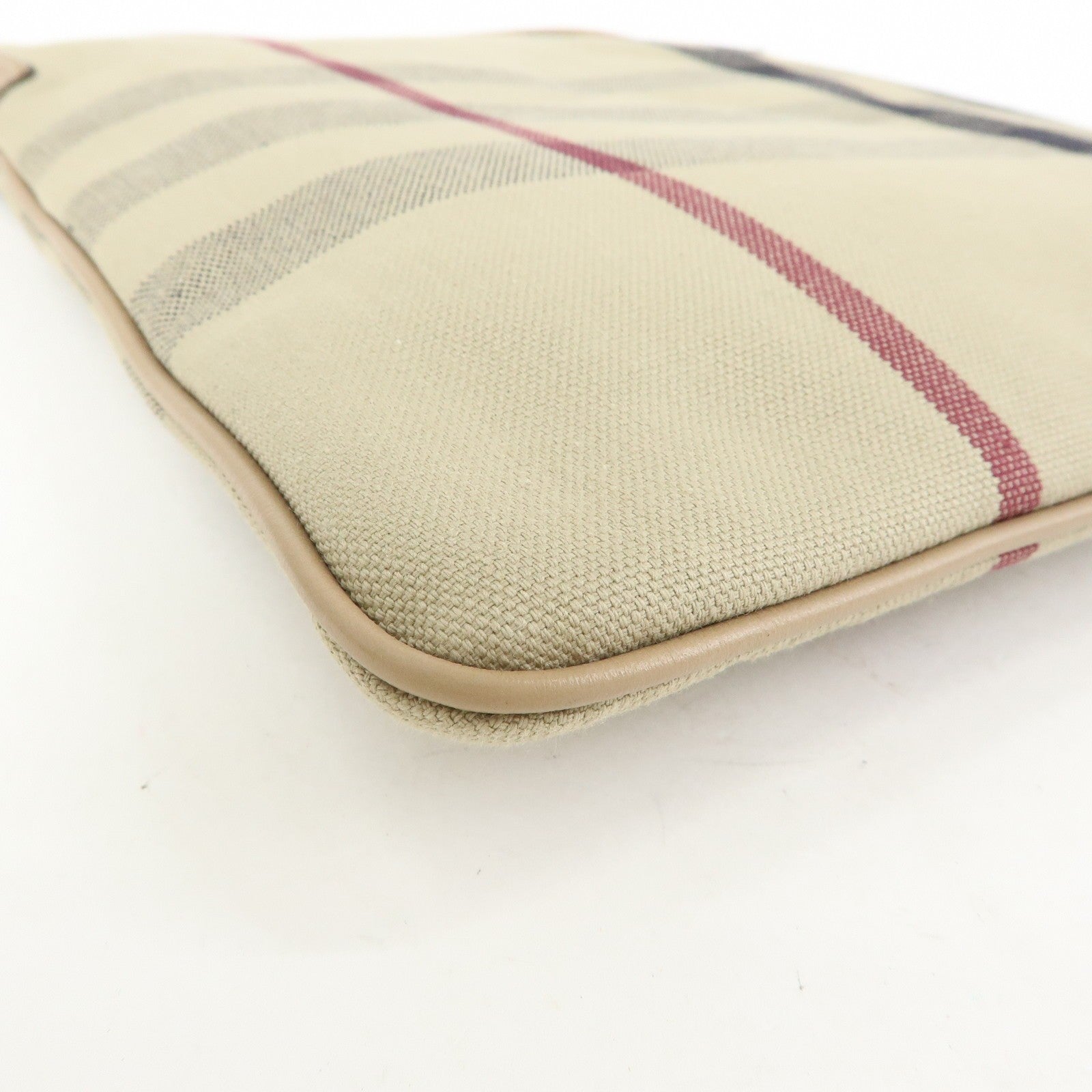 Burberry Nova Plaid Shoulder Bag - Beige, Canvas Leather
