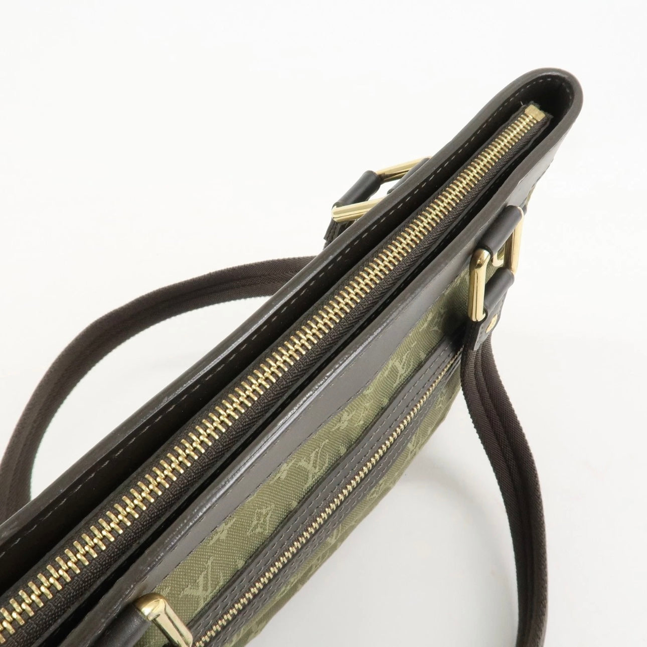 Louis Vuitton Monogram Mini Lucille PM Hand Bag Khaki