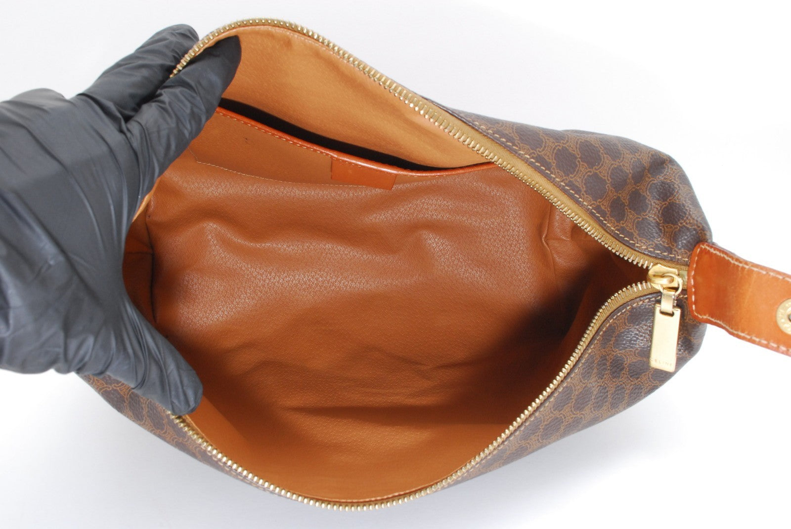 Celine Macadam Handbag Pouch - Brown, PVC 