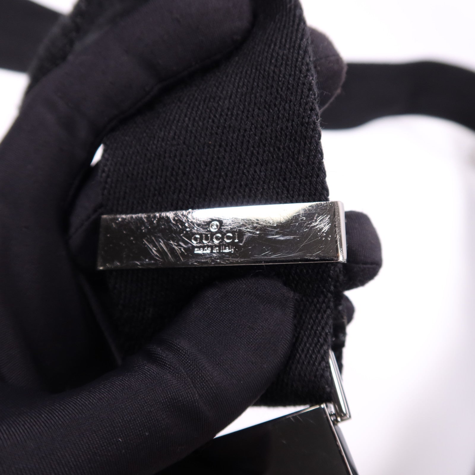 GUCCI GG SHW Shoulder Bag GG Canvas Black