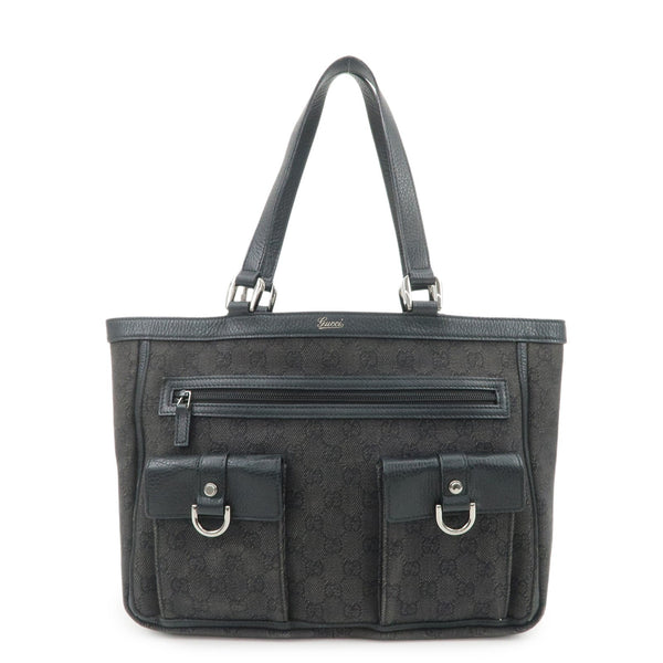 Gucci Abbey Tote Bag - Black, GG Canvas