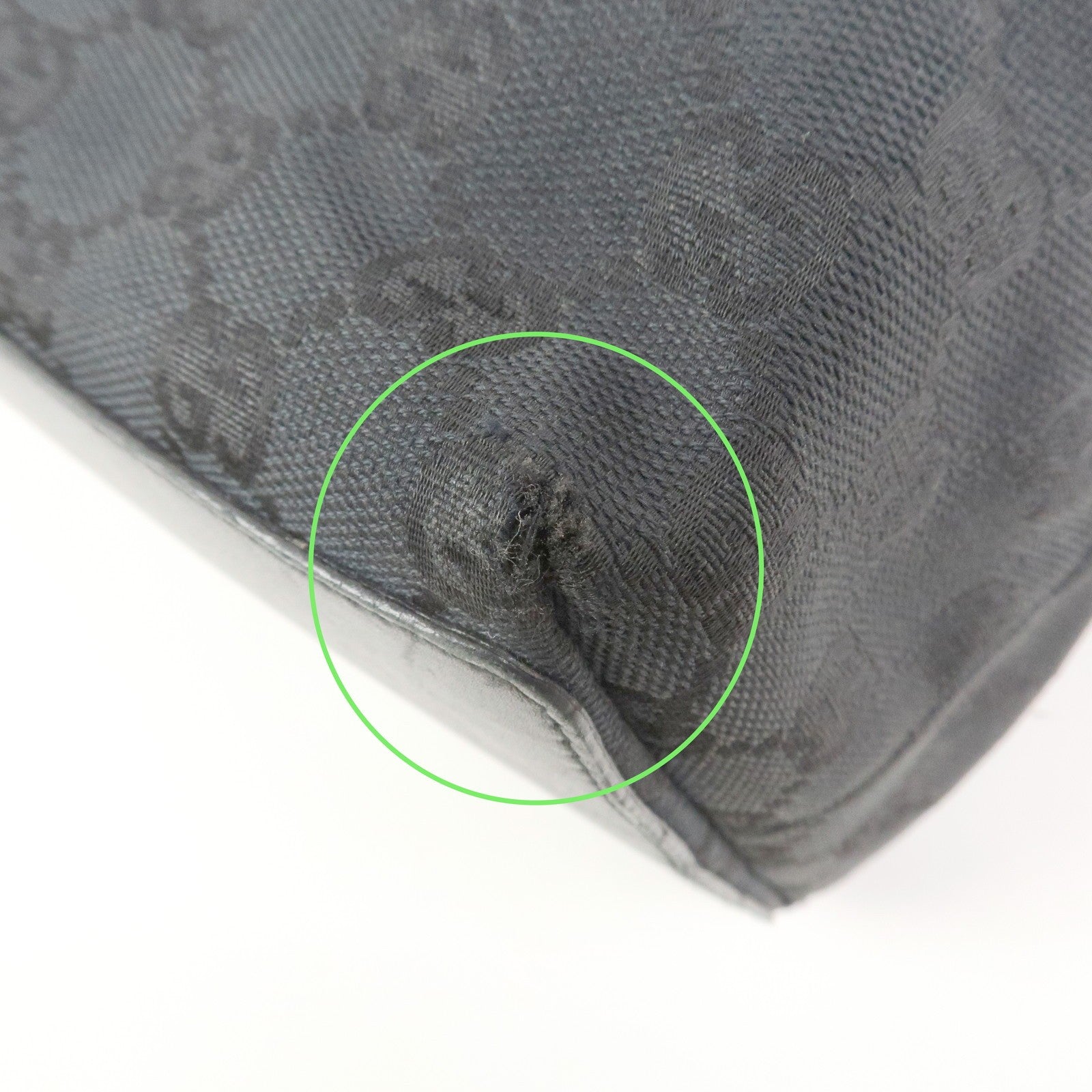 Gucci Tote Bag - Black, GG Canvas and Leather 