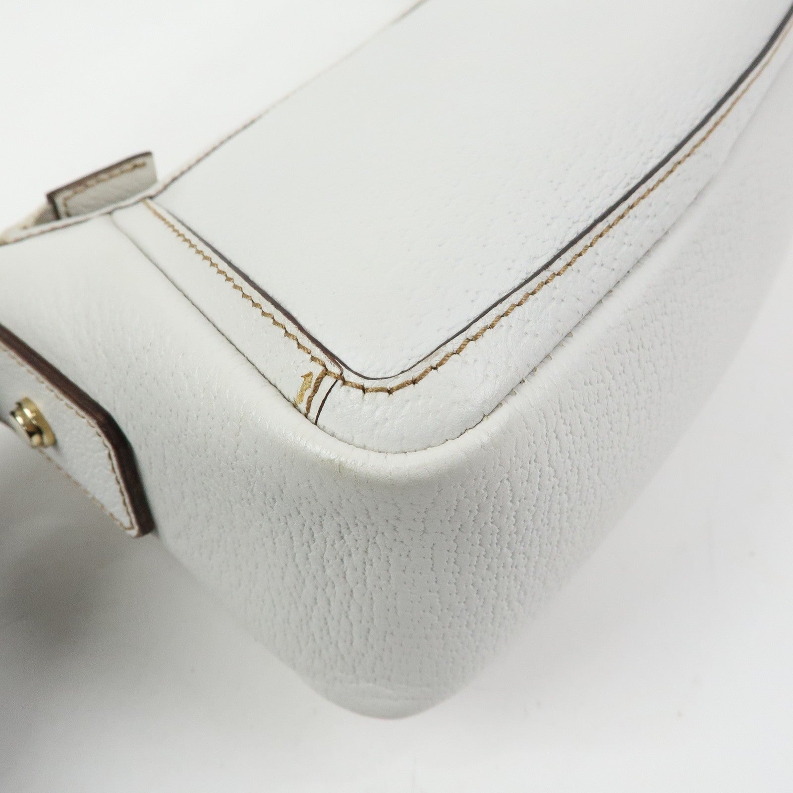 Gucci Abbey Shoulder Bag - White, Leather