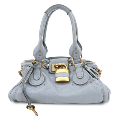 Chloe Paddington Hand Bag - Gray, Leather