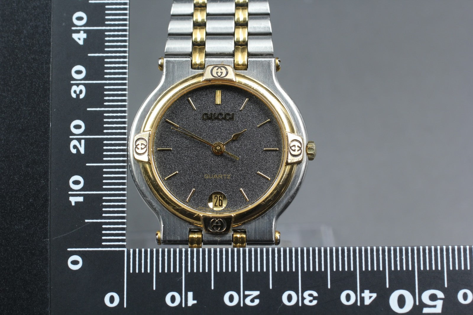 Gucci 9000M Wristwatch - Black, Stainless Steel
