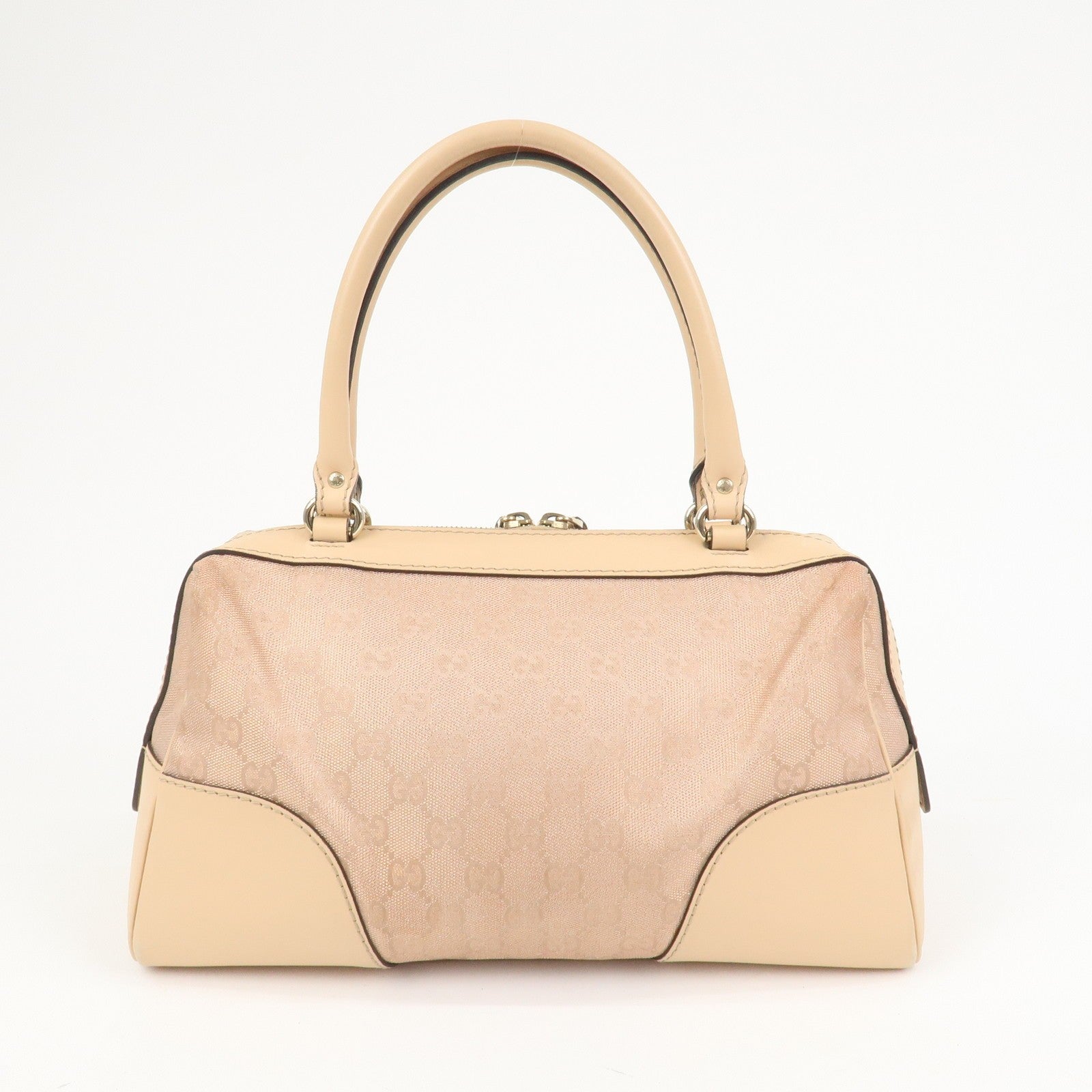 Gucci Lovely Heart GG Monogram Mini Boston Bag - Pink Beige, Canvas
