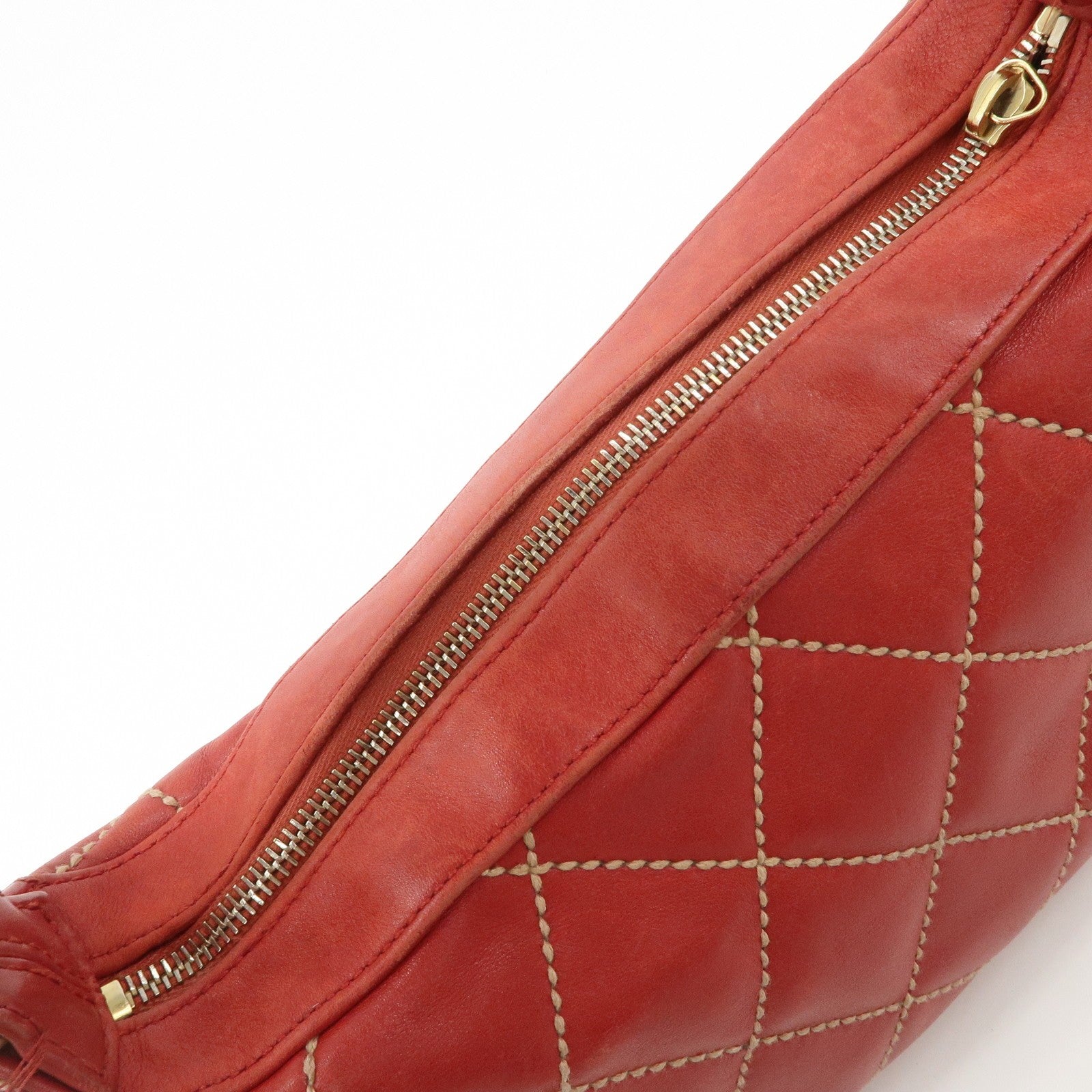 Chanel Mark Wild Handbag - Red, Leather