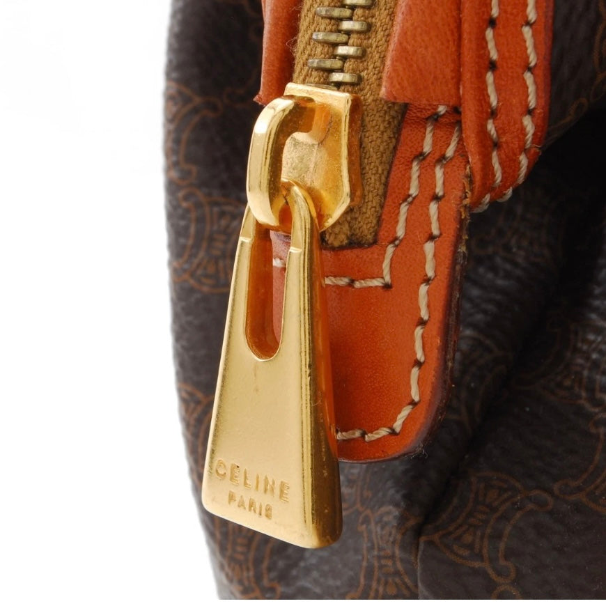 CELINE Macadam Clutch Bag/ Cosmetic Pouch