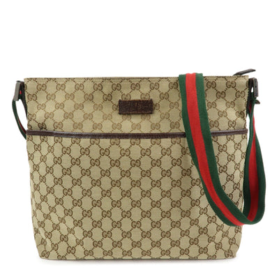 Gucci Shoulder Crossbody Bag - Beige, GG Canvas, Leather