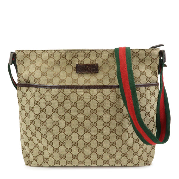 Gucci Shoulder Crossbody Bag - Beige, GG Canvas, Leather