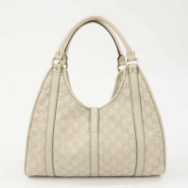 Gucci Guccissima Shoulder Hand Bag - Ivory, Leather