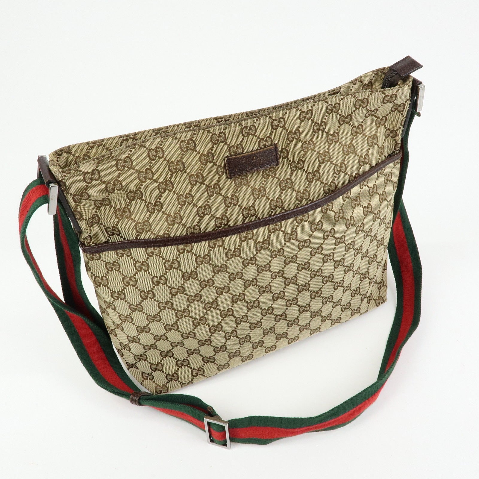 Gucci Shoulder Crossbody Bag - Beige, GG Canvas, Leather