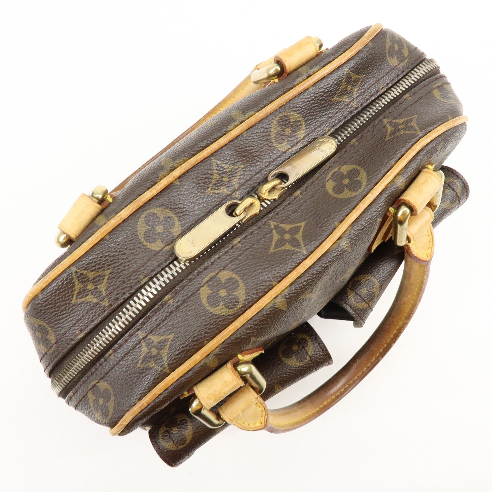 Louis Vuitton Monogram Manhattan PM Hand Bag Brown