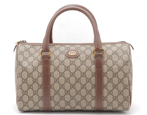 Gucci GG Supreme Handbag - Brown, PVC Leather
