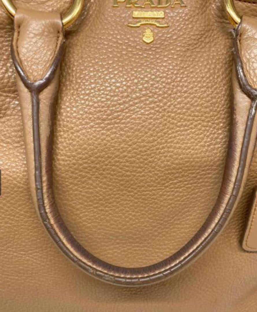 Prada leather tote crossbody bag