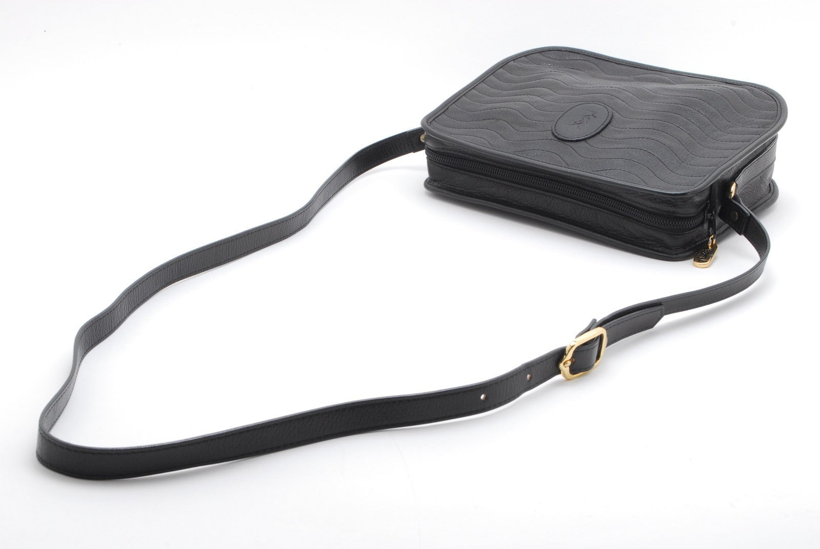 Saint Laurent Yves Shoulder Bag - Black, Leather 