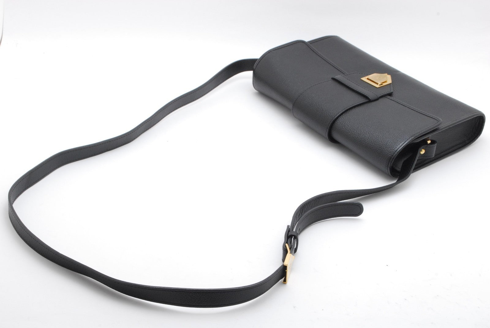 Saint Laurent Yves Saint Lauren Shoulder Bag - Black, Leather