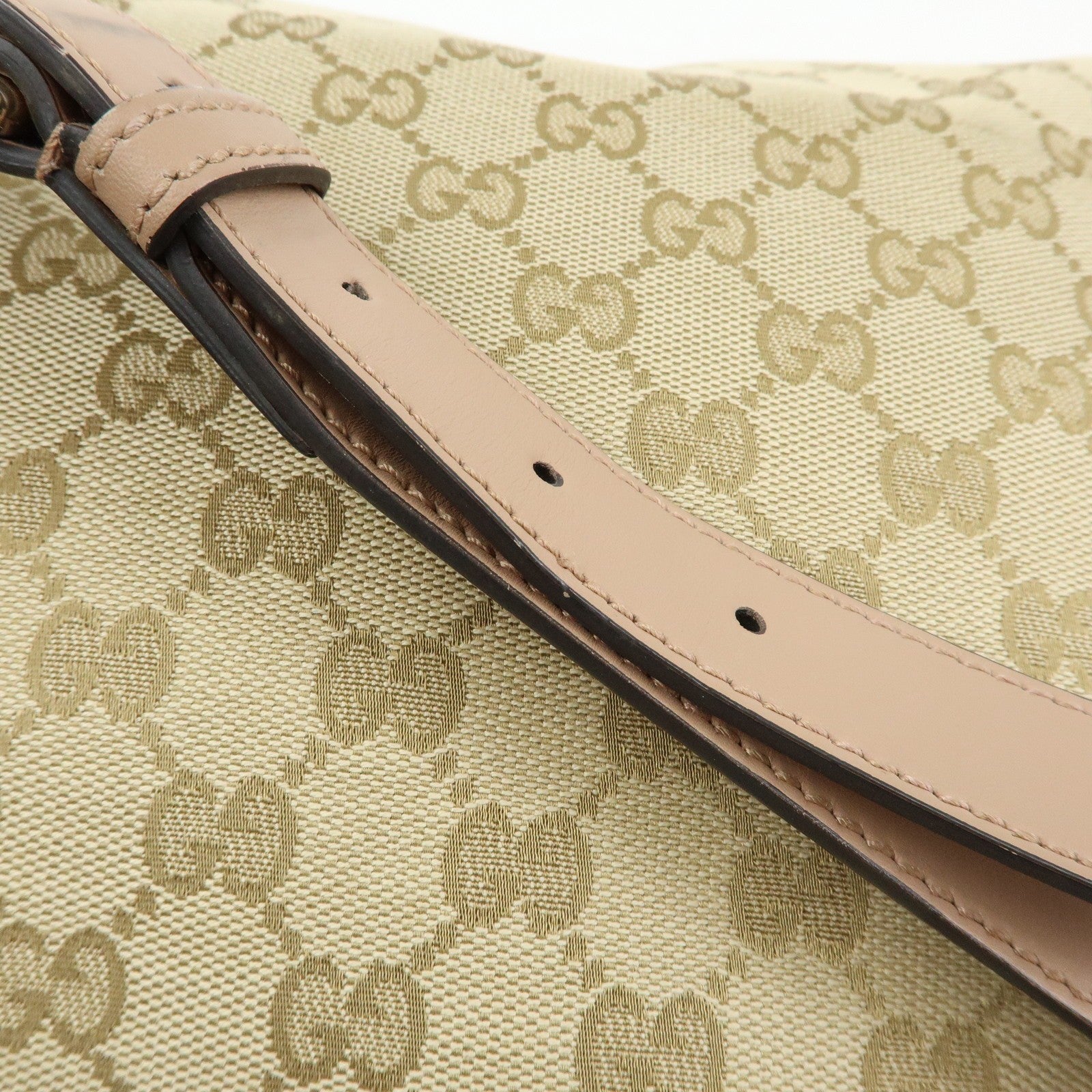 Gucci Shoulder Crossbody Bag - Beige Pink, GG Canvas Leather