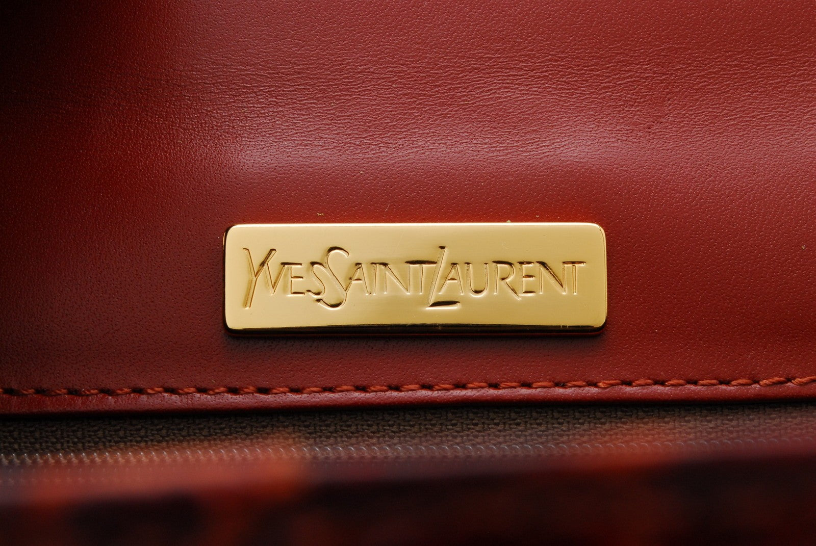 Saint Laurent Yves Saint Laurent Hand Tote Bag - Brown, Leather 