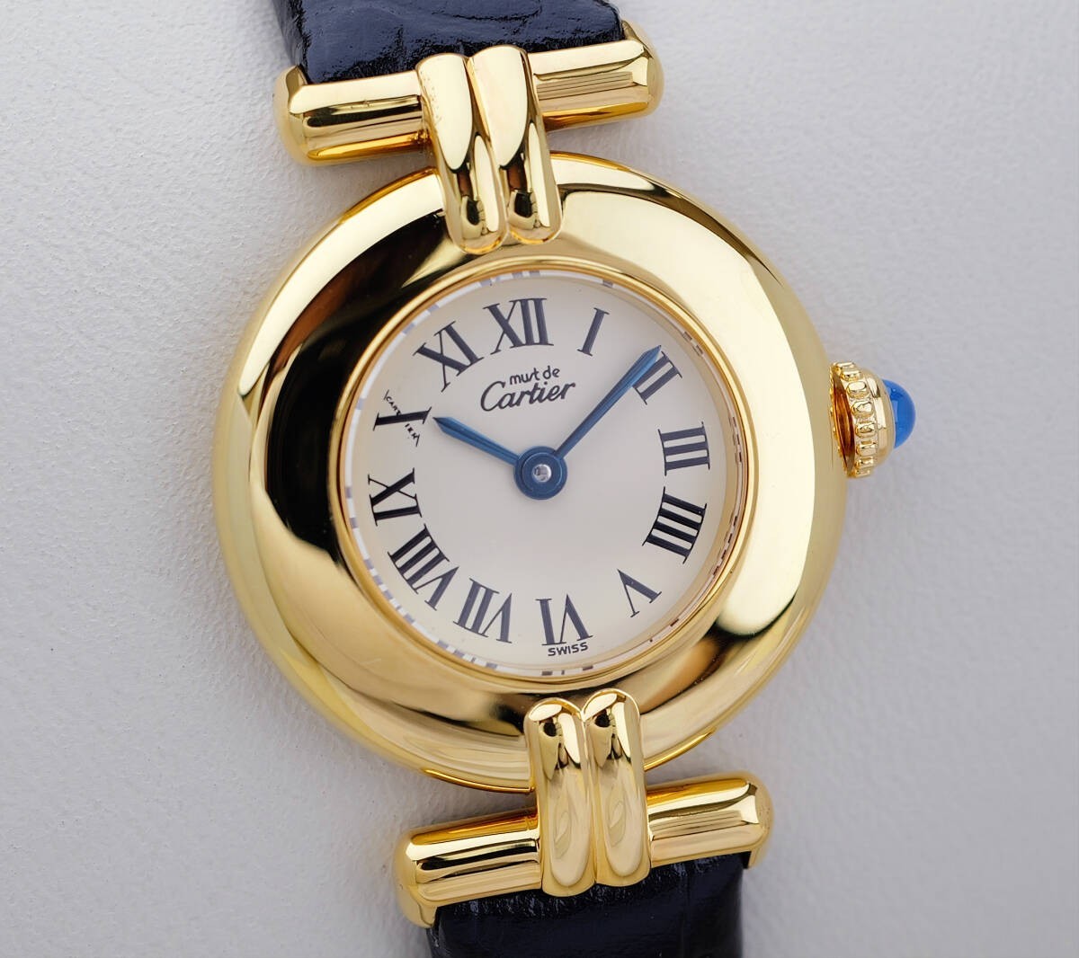 Cartier Must Colisee Roman Index Watch - White, Stainless Steel