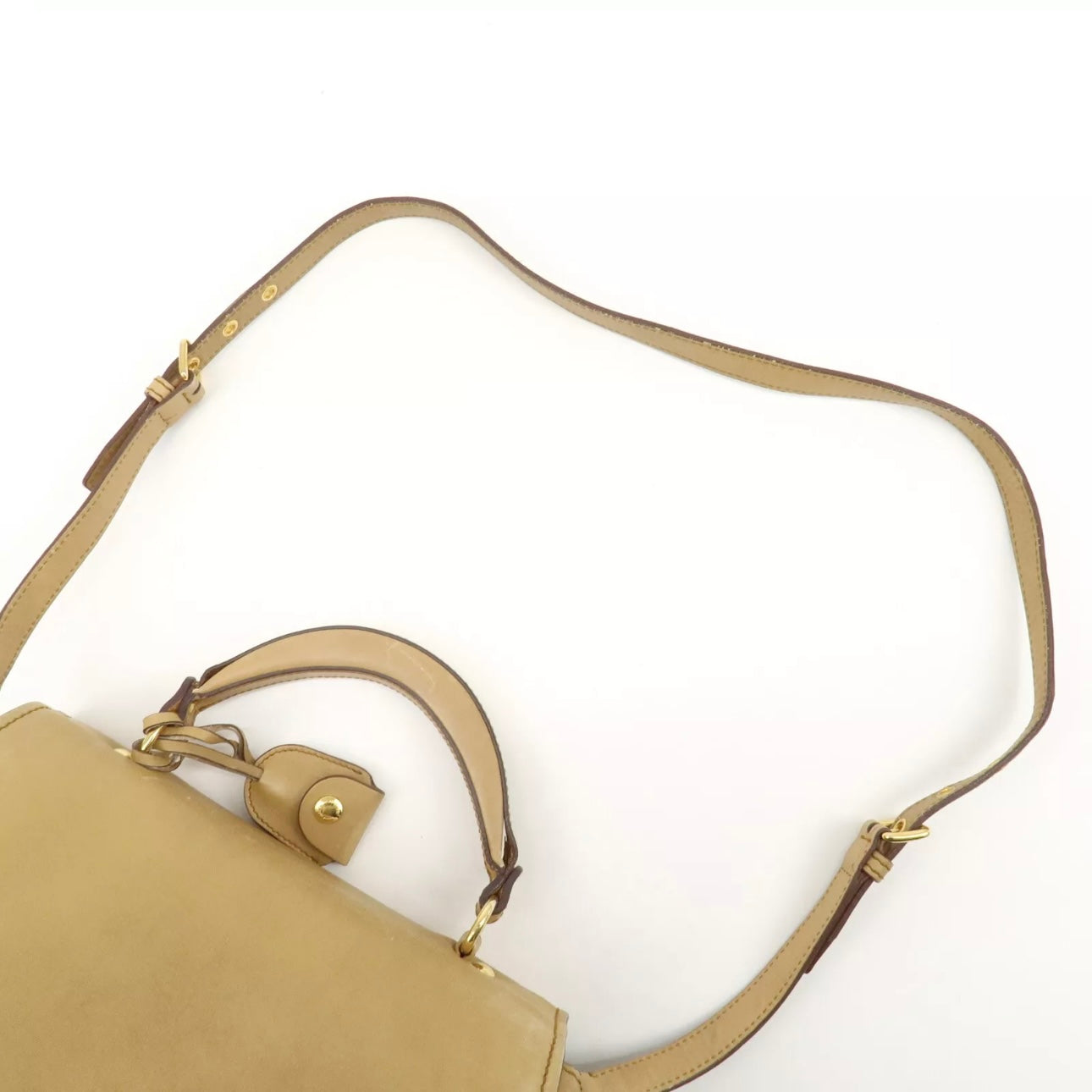 Miu Miu 2Way Shoulder Bag - Beige, Leather