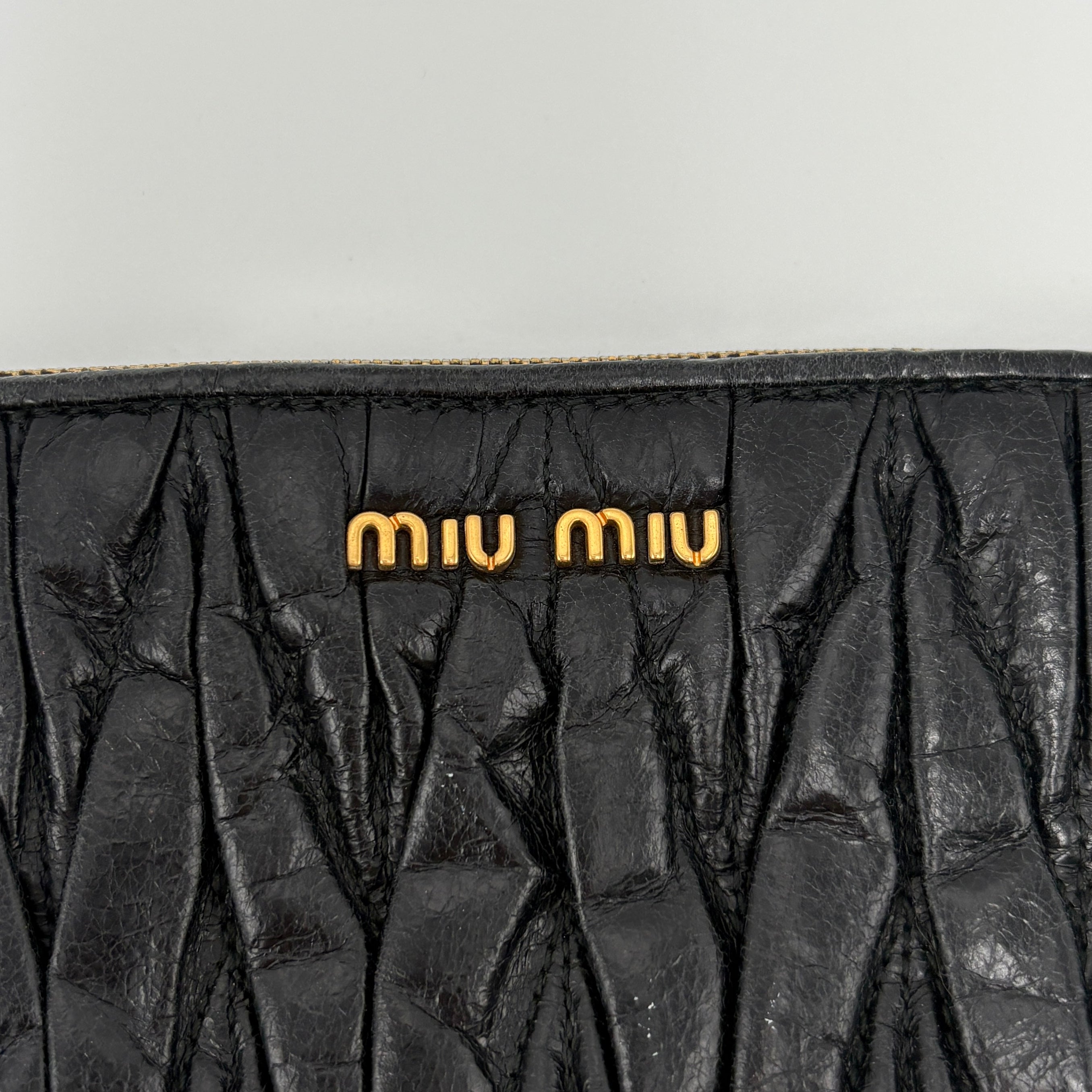 MIU MIU black clutch