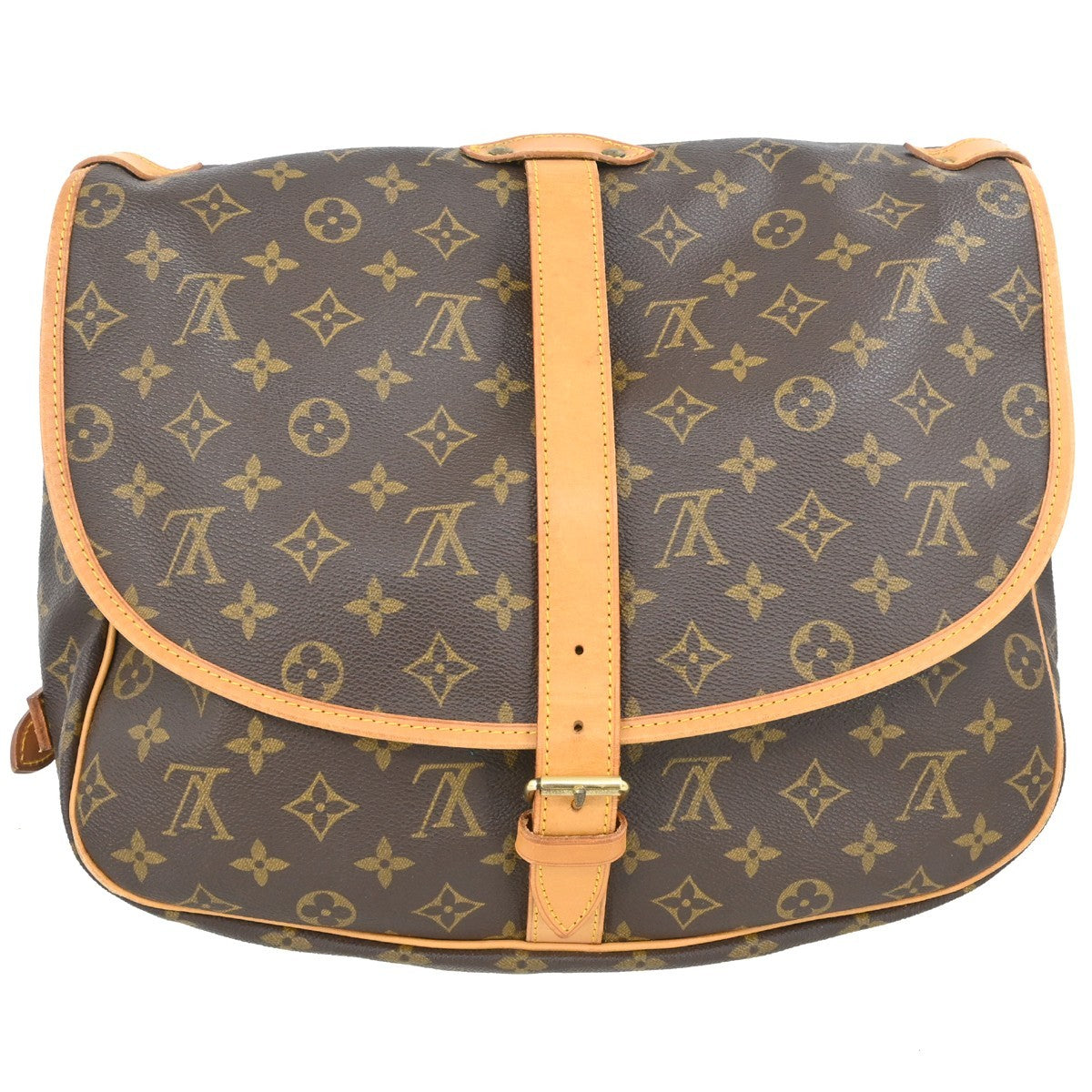 Louis Vuitton Saumur 35 Shoulder Bag - Brown, Monogram Canvas, Leather