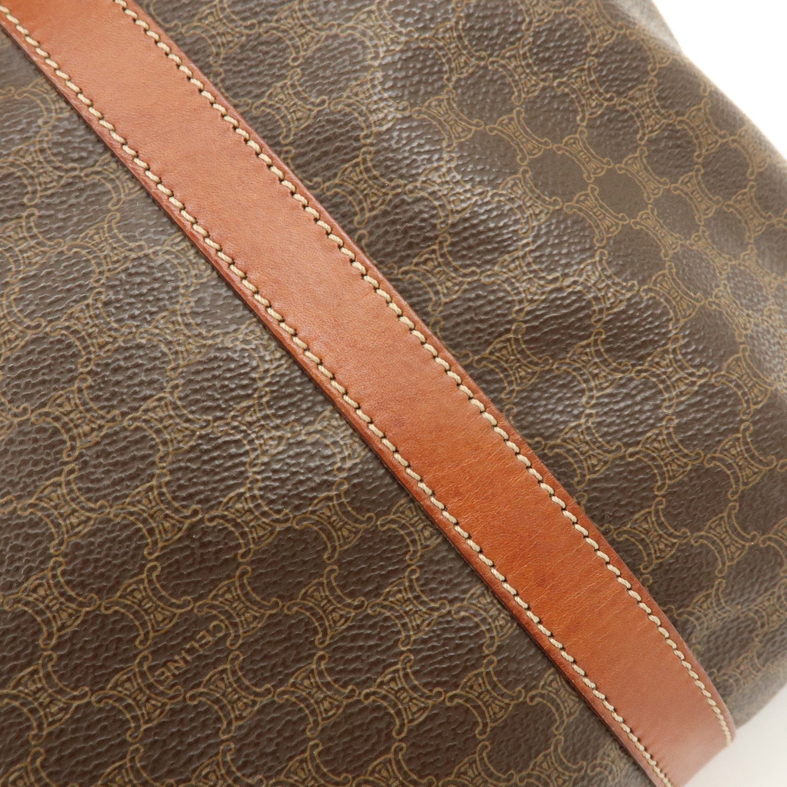 Celine Macadam Tote Bag - Brown, PVC Leather 