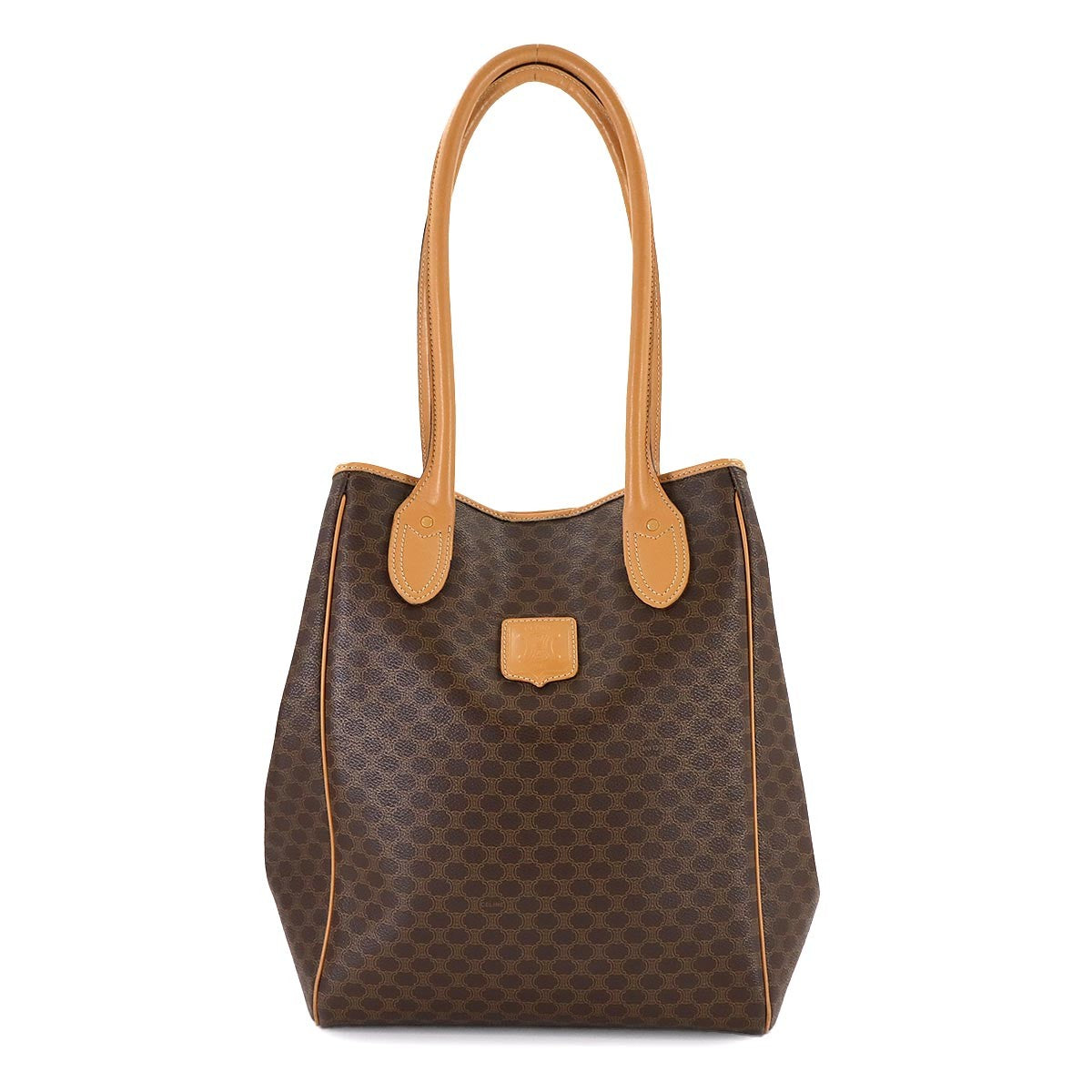 Celine Macadam Shoulder Bag - Brown, Leather PVC 