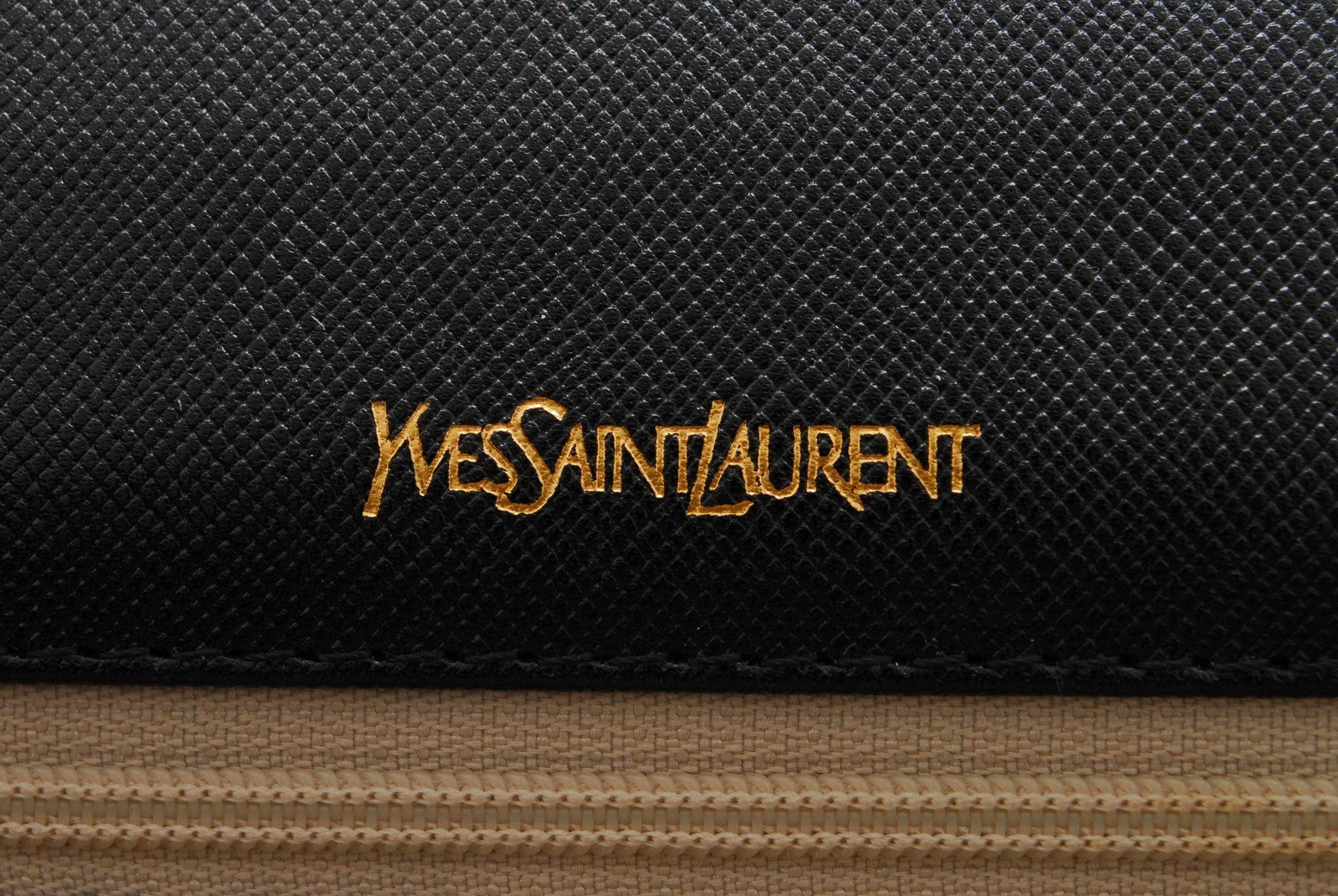 Saint Laurent Yves Clutch Hand Bag - Black, Leather